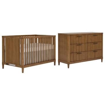 Evolur Flynn 2-Piece Island Crib and Dresser in Sedona, , large