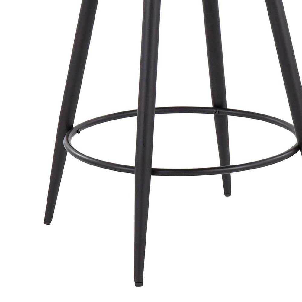 Lumisource Riley 26&quot; Swivel Counter Stool in Black &#40;Set of 2&#41;, , large