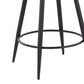 Lumisource Riley 26" Swivel Counter Stool in Black (Set of 2), , large