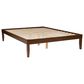 Linon Home Decor Polly Queen Platform Bed in Rich Walnut, , large