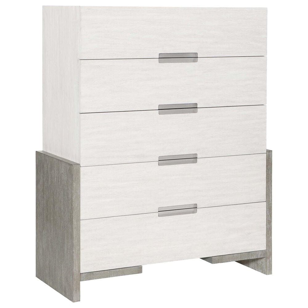 Bernhardt Foundations Tall Drawer Chest in Linen and Light Shale, , large
