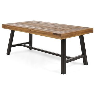 Hearth and Haven Carlisle Patio Coffee Table in Natural, , large