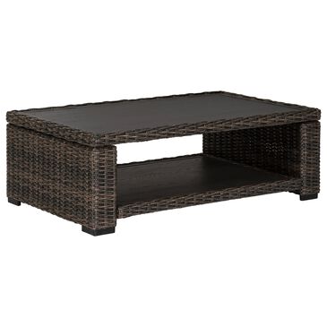 Signature Design by Ashley Grasson Lane Rectangular Cocktail Table in Brown, , large