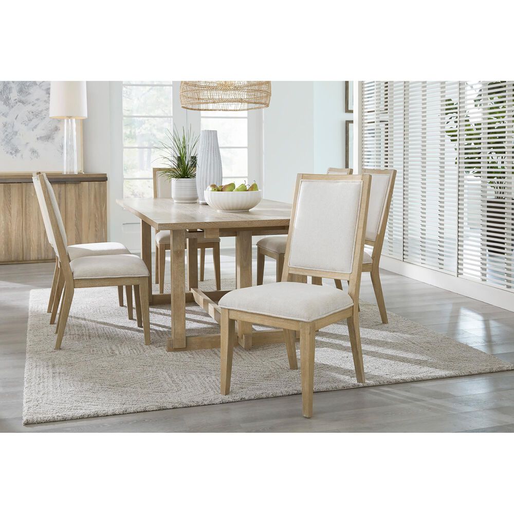 Aspen Furniture Modern Loft 7-Piece Rectangle Dining Set in Modern Khaki, , large