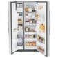GE Appliances 23 Cu. Ft. Side by Side Refrigerator with External Dispenser in Fingerprint Resistant Stainless Steel, , large