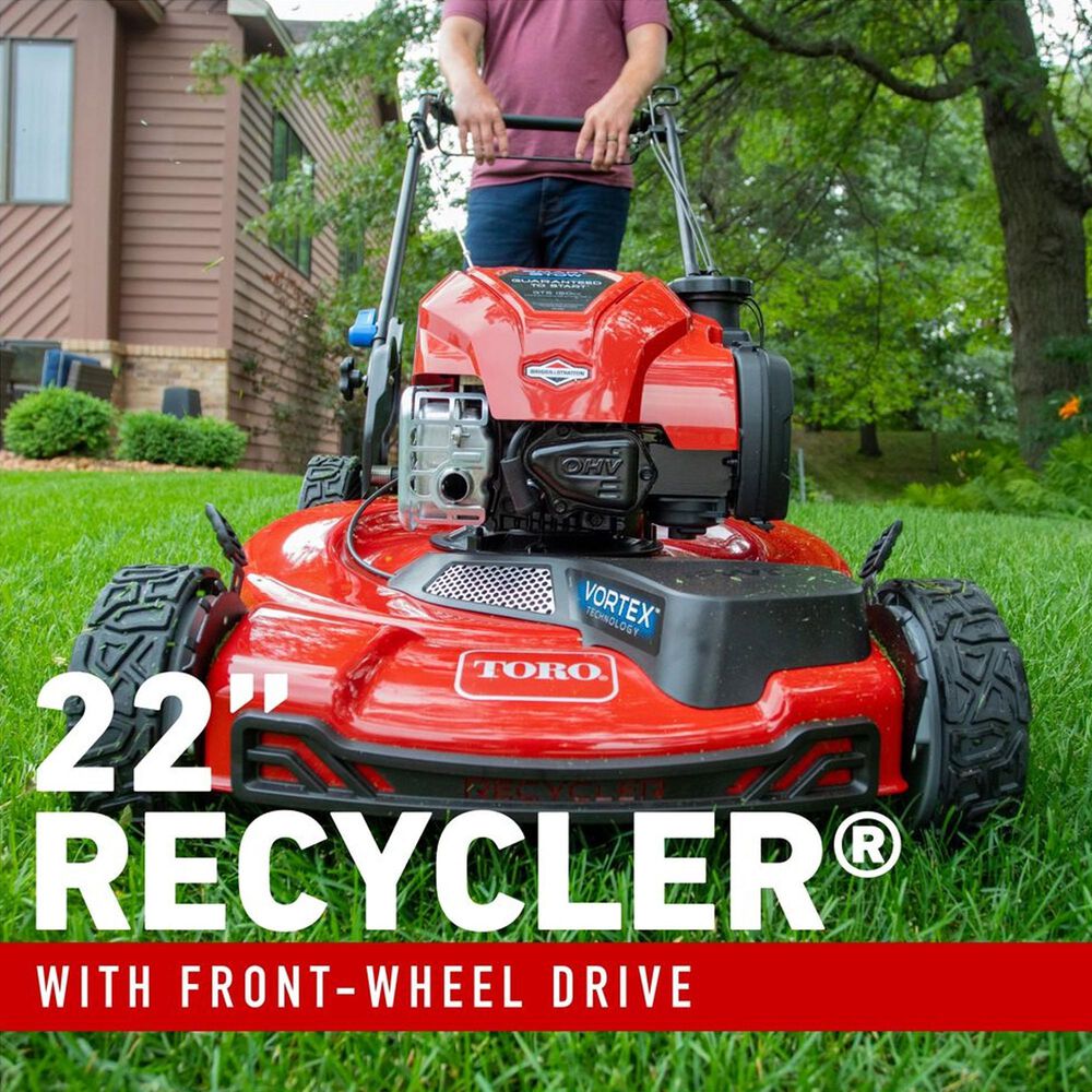 Toro 22" Smartstow Recycler Self-Propel Gas Lawn Mower, , large