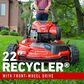 Toro 22" Smartstow Recycler Self-Propel Gas Lawn Mower, , large
