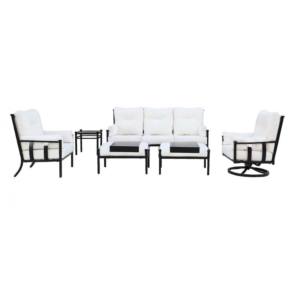 GatherCraft Seville 6-Piece Patio Conversation Set in Medora Ivory, , large