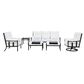 GatherCraft Seville 6-Piece Patio Conversation Set in Medora Ivory, , large