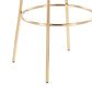 Lumisource Claire Barstool with Black Cushion in Gold (Set of 2), , large