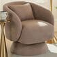 LumiSource Zara Swivel Accent Chair with Pillow in Taupe, , large