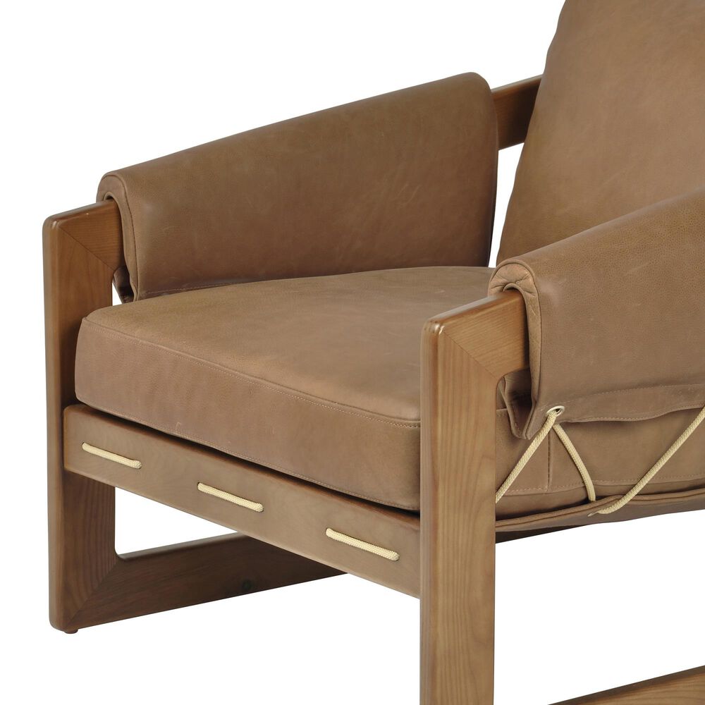 Four Hands Dustin Leather Accent Chair in Palermo Cognac, , large