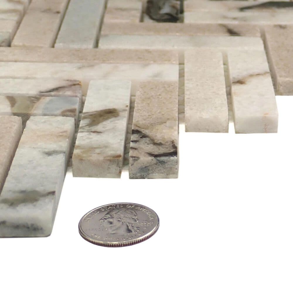 Emser Talento Oro 2" x 3" on 12" x 13" Marble Mosaic Sheet, , large