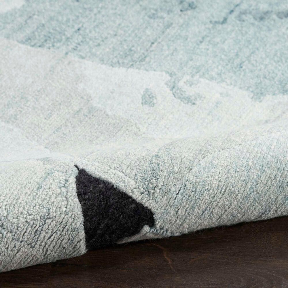 Nourison Silk Shadows 7&#39;9&quot; x 9&#39;9&quot; Blue, Black and Pink Area Rug, , large
