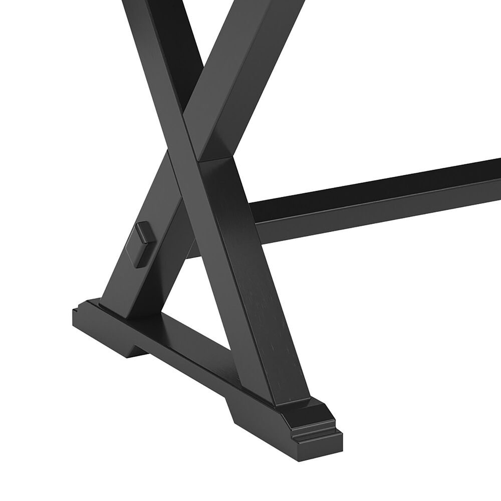 Ashley Wildenauer L-Shaped Desk in Rich Brown and Warm Satin Black, , large