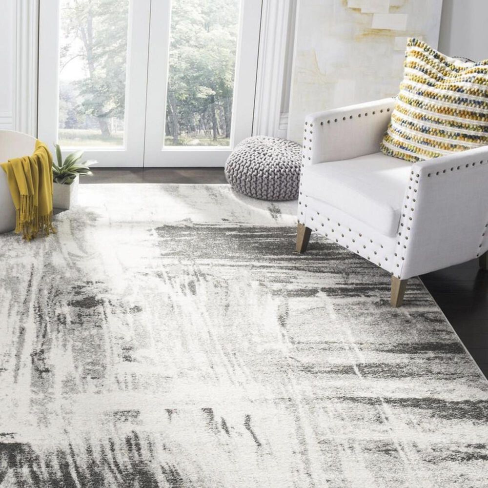 Safavieh Adirondack ADR133C 4&#39; x 6&#39; Ivory and Grey Area Rug, , large