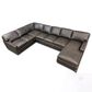 USA Premium Leather 4-Piece Leather Sectional in Java Ancient, , large