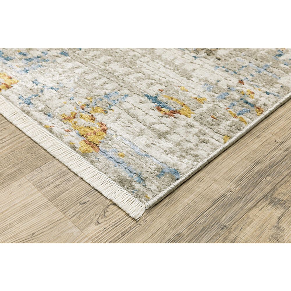 Oriental Weavers Bauer Stressed Abstract 6&#39;7&quot; x 9&#39;6&quot; Beige Area Rug, , large