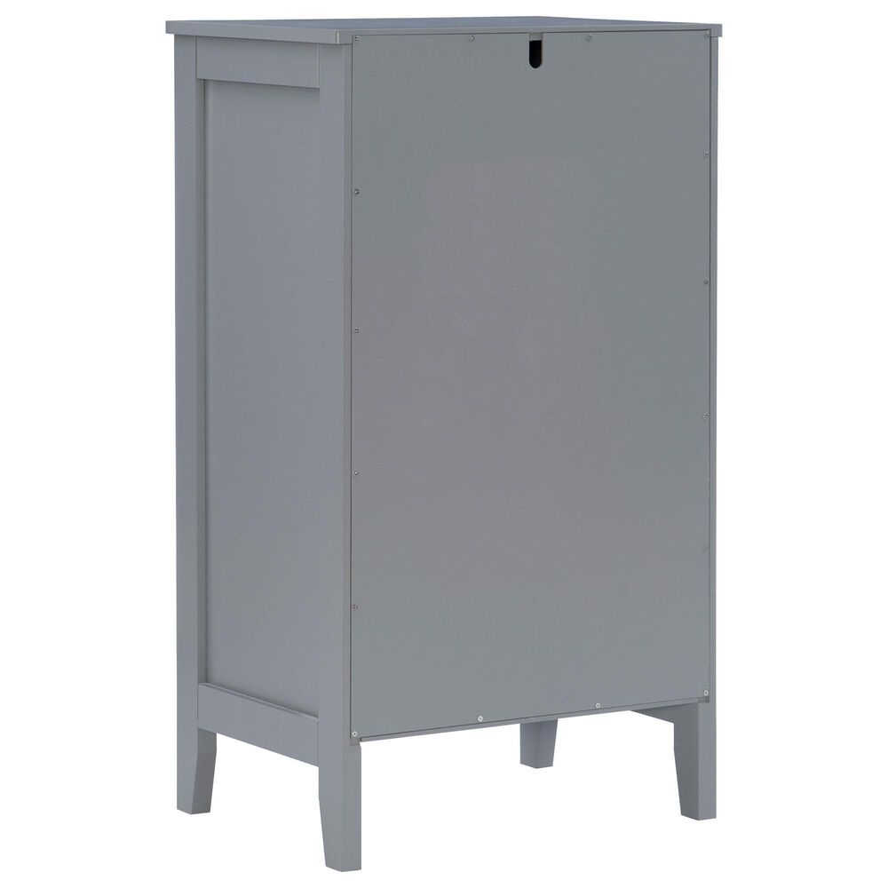 Linon Home Decor Fetti Small Cabinet in Grey, , large