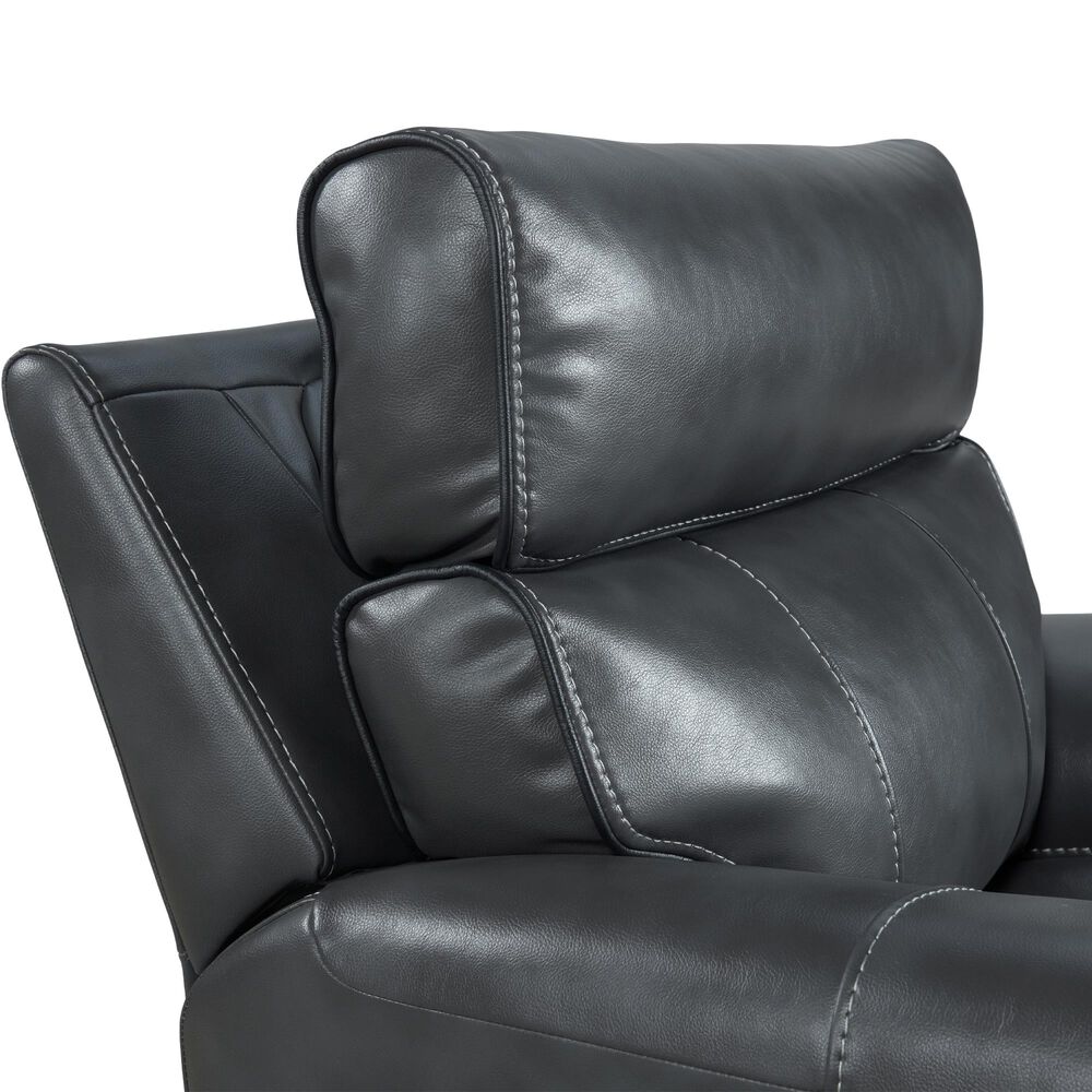 Hawthorne Furniture Summit Recliner with Power Headrest in Bolero Slate, , large