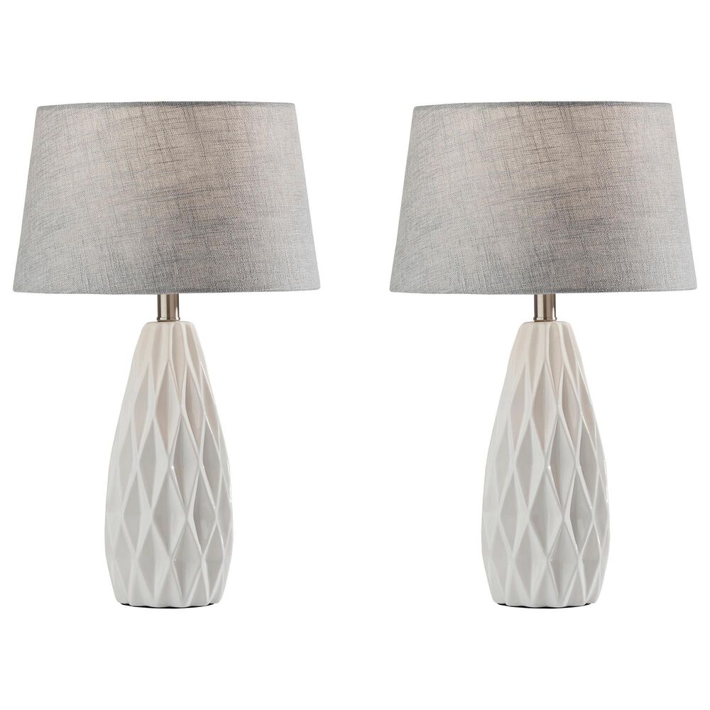 Adesso Joan Table Lamp in White (Set of 2), , large