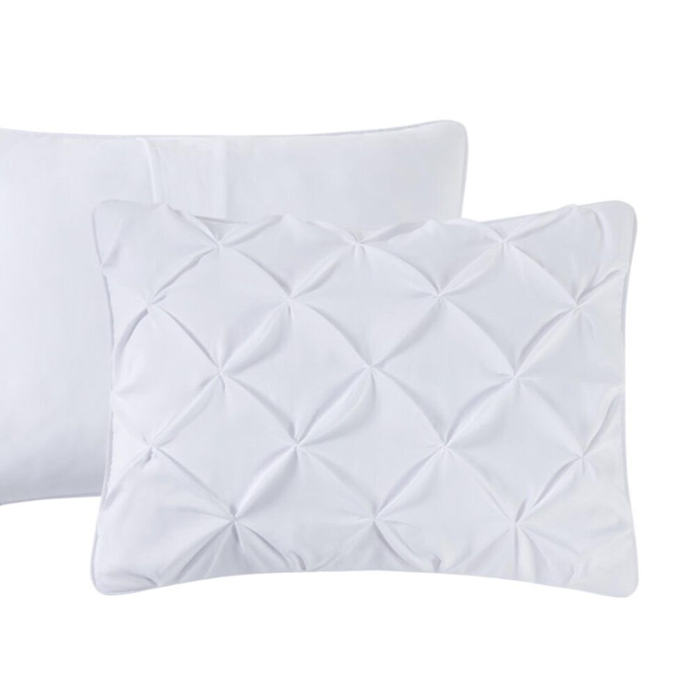 Jiangsu Royal Home 3-Piece Full/Queen Pintucked Comforter Set in White, , large