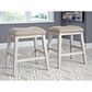 Ashley Skempton Upholstered Counter Stool in Distressed White and Light Brown, , large