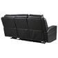 Italiano Furniture Valley Power Reclining Sofa in Black, , large