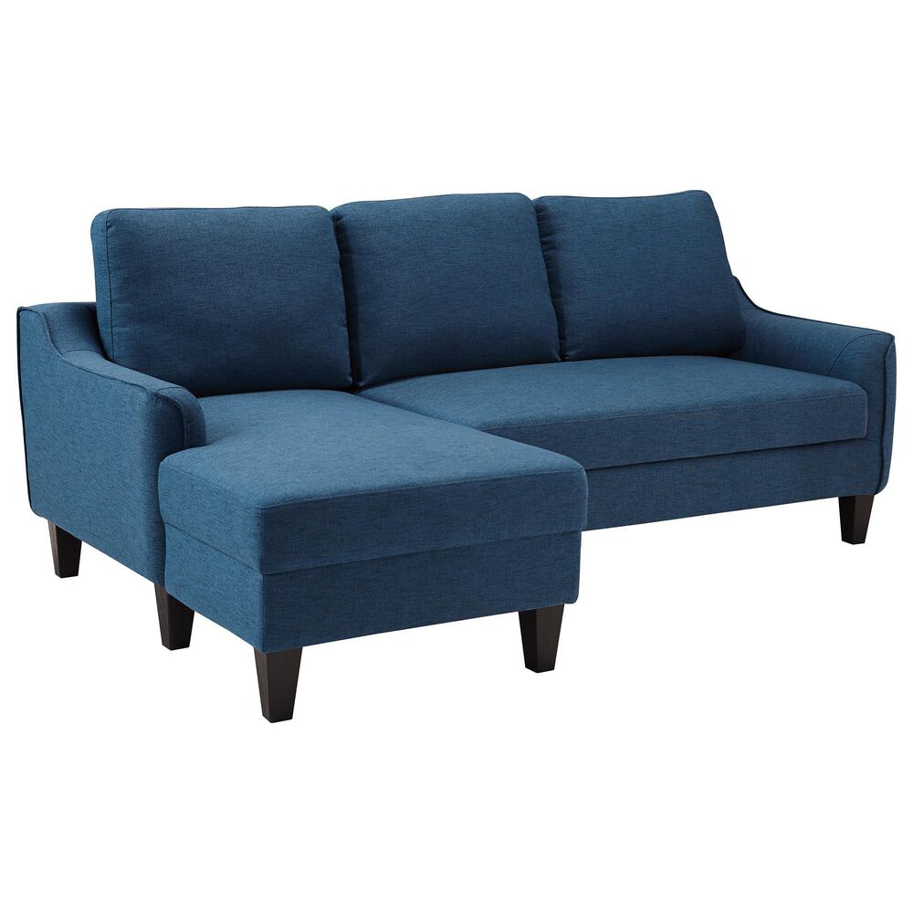 Signature Design by Ashley Jarreau Left Facing Sleeper Sectional with Chaise in Blue, , large