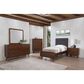 Pacific Landing Robyn Twin Upholstered Platform Bed in Dark Gray and Dark Walnut, , large