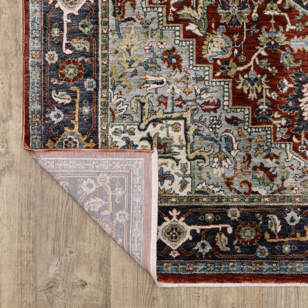 Oriental Weavers Eliana ELI11 Red and Blue 9&#39;10&quot; x 12&#39;10&quot; Area Rug, , large