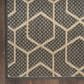 Nourison Horizon HOZ01 Charcoal 2"2" x 8" Indoor/Outdoor Runner, , large