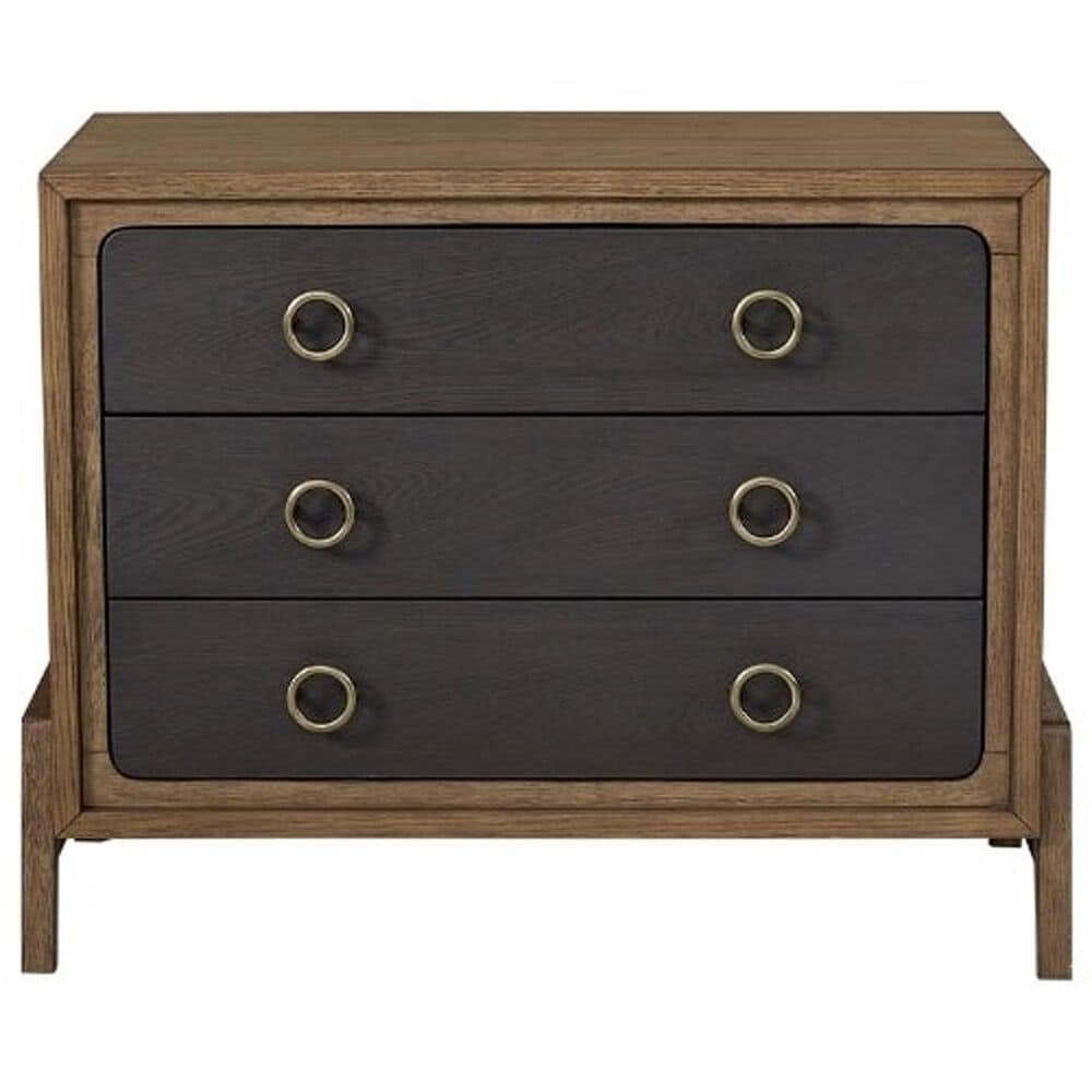 Sterling Timber Elure 3 Drawer Bachelor Chest in Peppercorn and Latte, , large