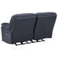 Ashley Leesworth Power Reclining Loveseat in Ocean, , large