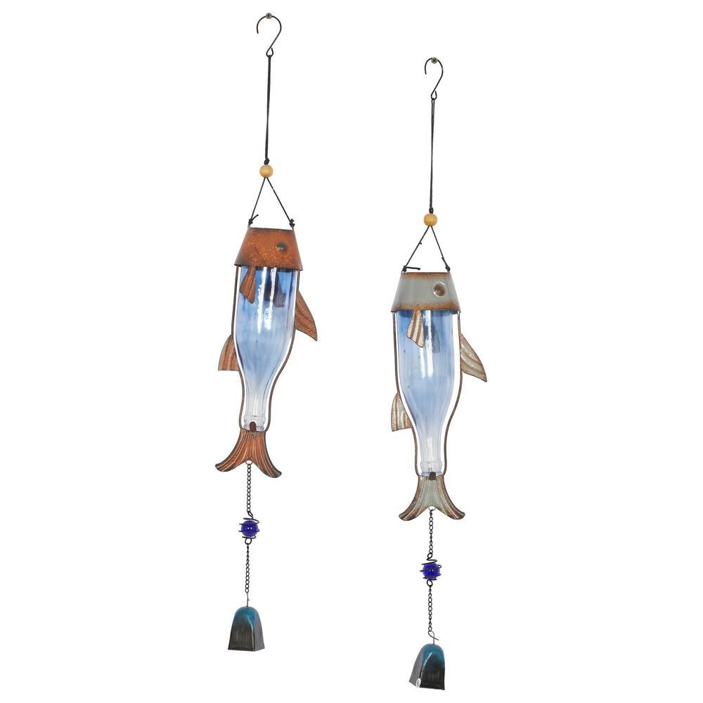 Maple and Jade 32" Fish Wind Chimes in Multi (Set of 2), , large