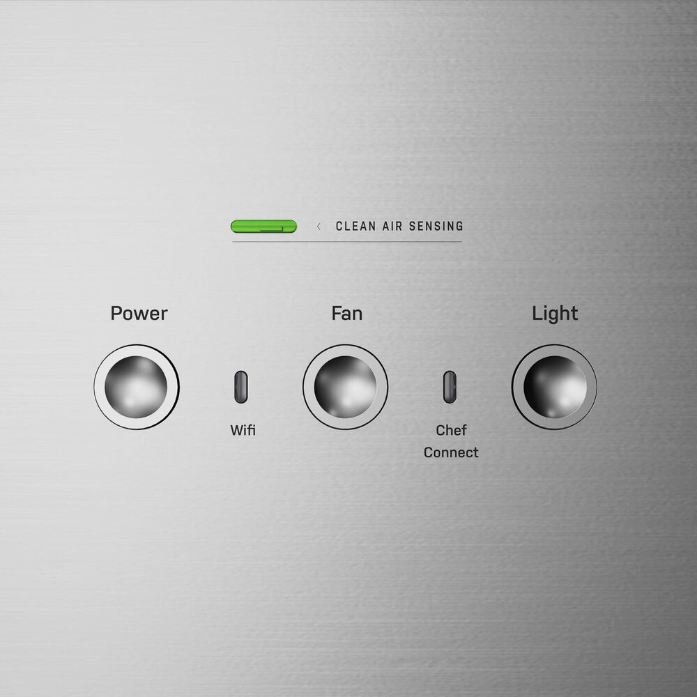 GE Profile 36" Wall-Mount Vent Hood with Clean Air Sensors in Stainless Steel, , large