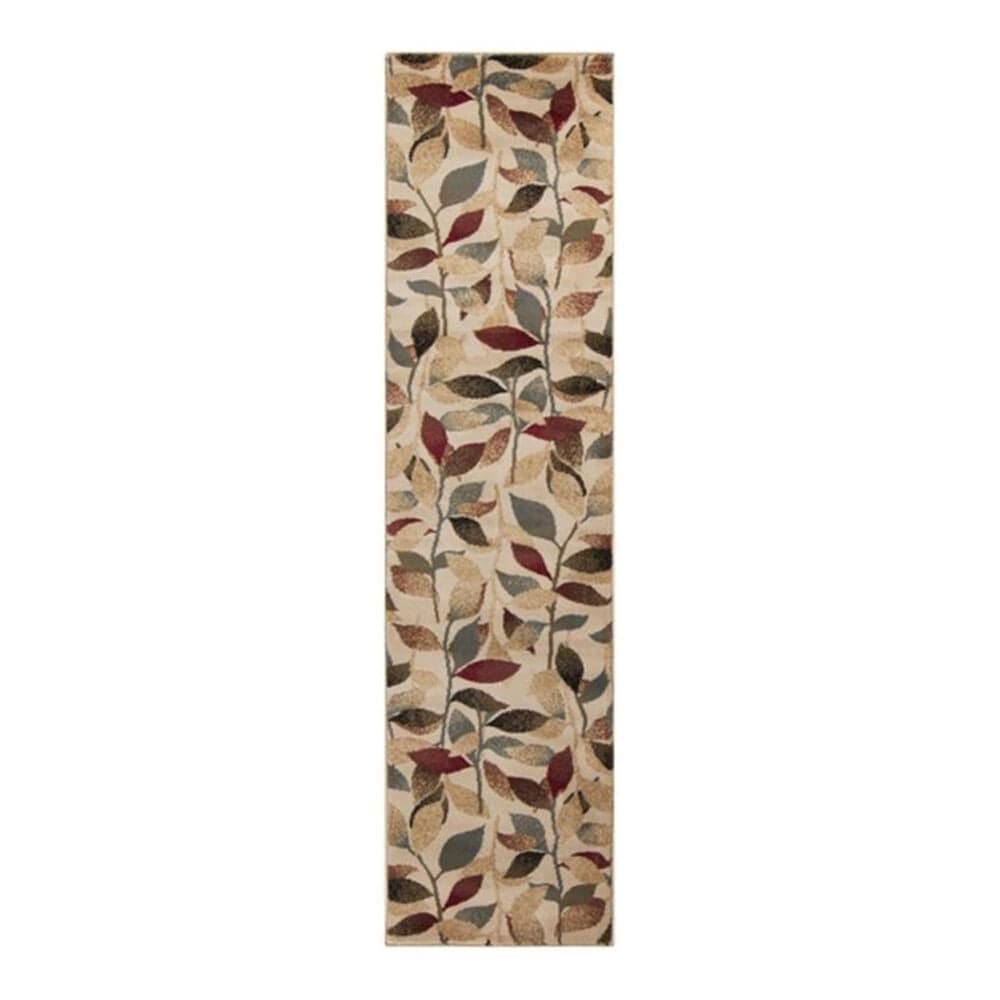 Surya Riley RLY-5010 2" x 7"5" Red/Brown/Camel Runner, , large