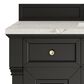 James Martin Vanities Brookfield 48" Single Bathroom Vanity in Black Onyx with 3 cm Victorian Silver Silestone Top, Rectangle Sink and FreePower Wireless Charger, , large