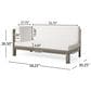 Hearth and Haven Brava 4-Piece Outdoor Sectional Set in White, , large