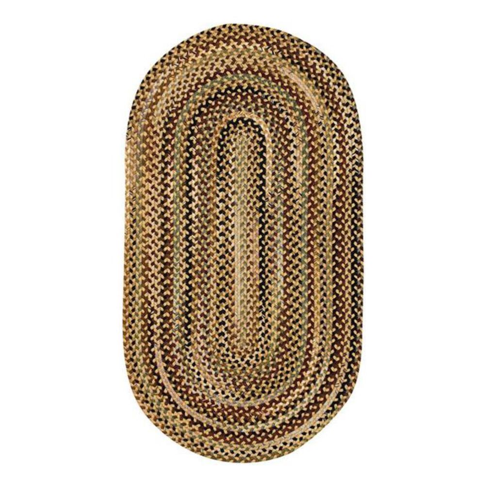 Capel Gramercy 0070 3" x 5" Oval Gold Area Rug, , large