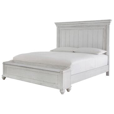 Signature Design by Ashley Kanwyn Queen Storage Bed in Distressed Whitewash, , large