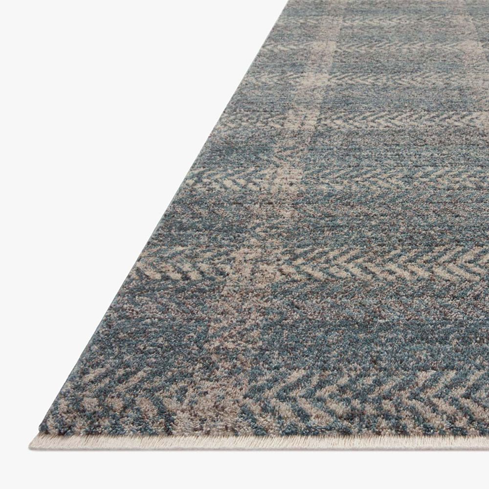 Angela Rose Ember 2&#39;3&quot; x 3&#39;10&quot; Blue and Beige Area Rug, , large