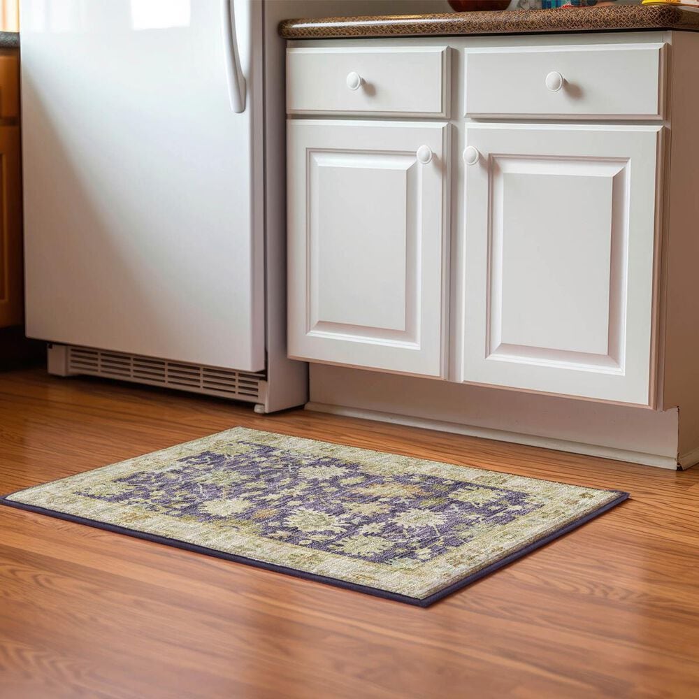 Dalyn Rug Company Hatay HY2 1"8" x 2"6" Eggplant Area Rug, , large