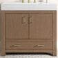 37B Alanya 36" Single Bathroom Vanity in Walnut Drift with White Composite Stone Top, , large