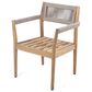 Hearth and Haven 5-Piece Outdoor Dining Set with Cream Cushion in Light Teak, , large