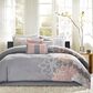 Hampton Park Lola 7-Piece Queen Comforter Set in Grey/Blush, , large