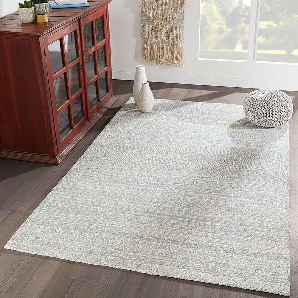 Momeni Mallorca 9&#39; x 12&#39; Light Blue Area Rug, , large