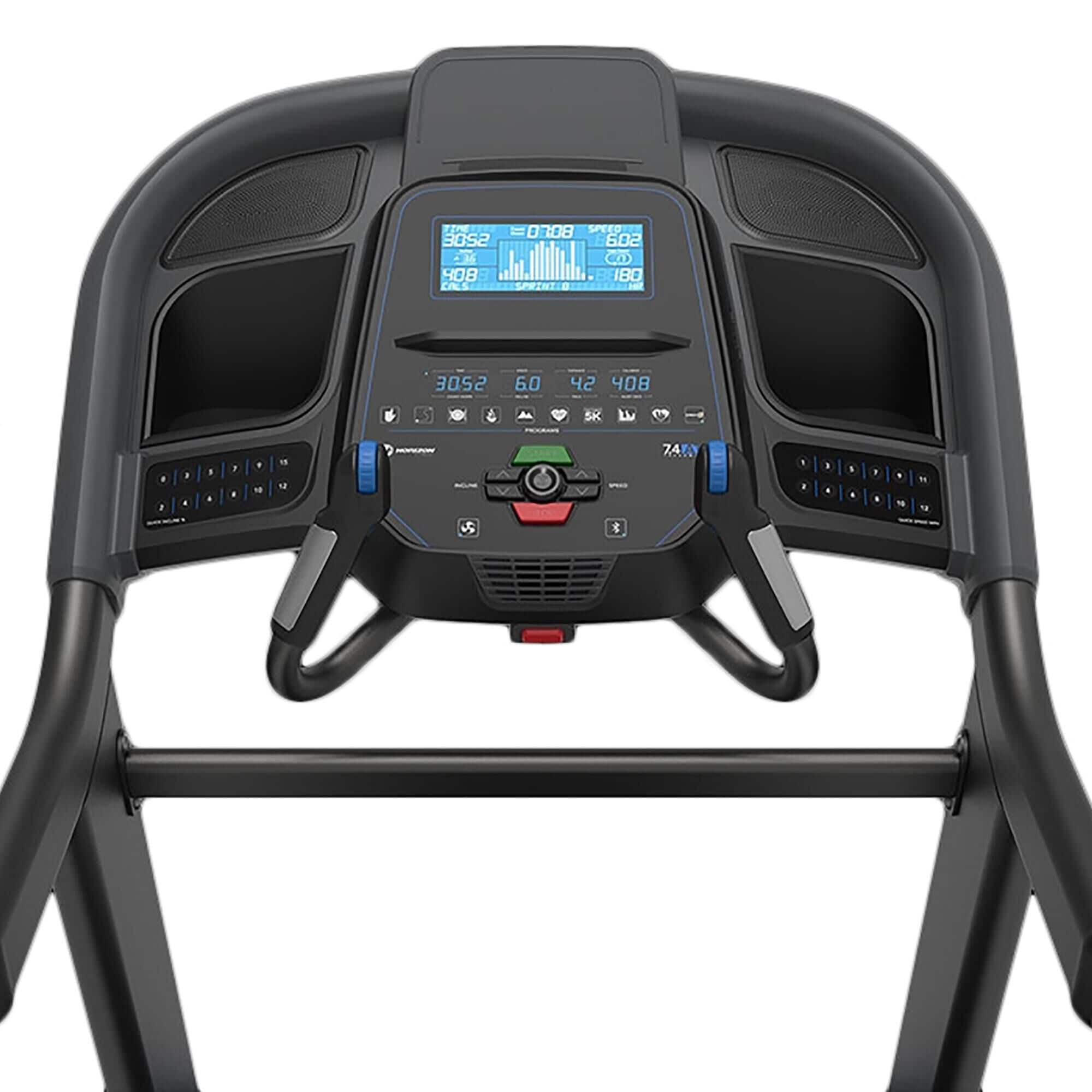 Horizon 7.4 AT Folding Treadmill in Black