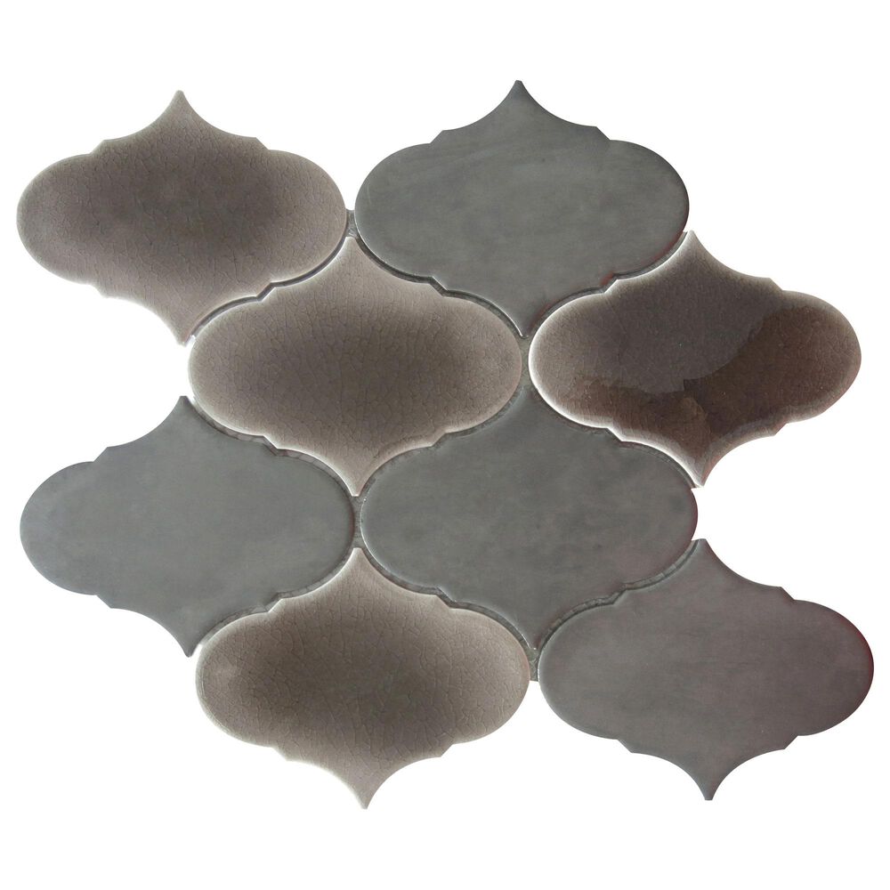 Emser Retro II Chrome Cloud 9" x 10" Porcelain Mosaic Sheet, , large
