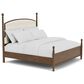Riverside Furniture Calhoun Queen Upholstered Panel Bed in Whiskey Oak, , large